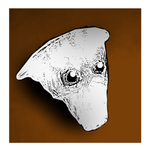 Grey humanoid head